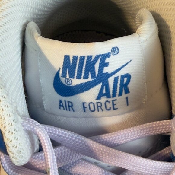 Nike Air Force 1 High Tops - Blue/White (Women's 7) - Picture 8 of 9